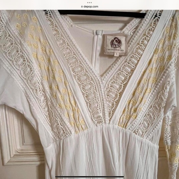 Chasing Unicorns Dress White/ Yellow Small - Picture 8 of 8